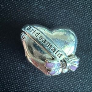Genuine Pandora Best Bridesmaid Charm 797272EN159 Heart Affection 925 ALE